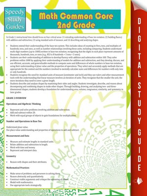 Math Common Core 2nd Grade - ebook